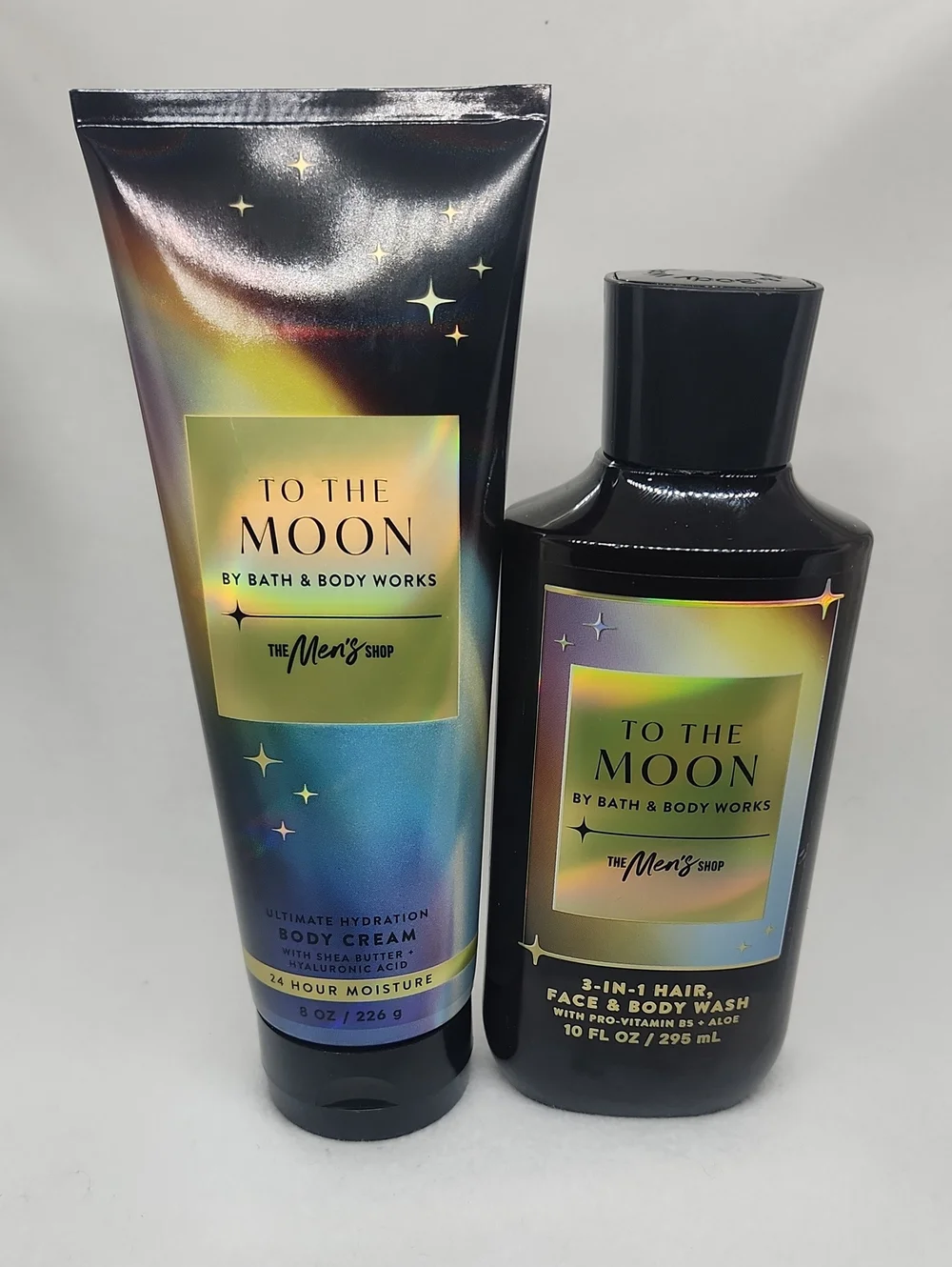 Bath & Body Works To The Moon Men's Body Wash & Body Cream NEW 2 Piece Set